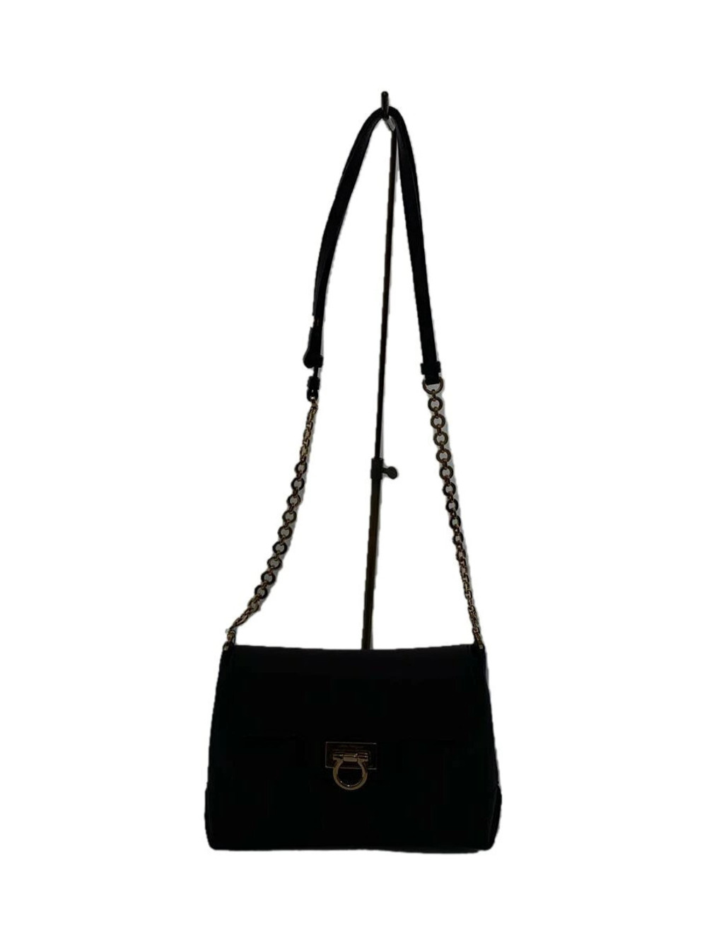 Salvatore Ferragamo Shoulder Bag Leather Black